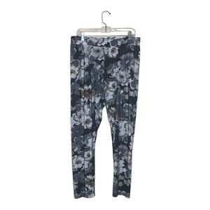 Solo Wear black white floral leggings size Large